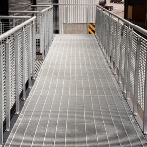 Electroforged light traffic grating